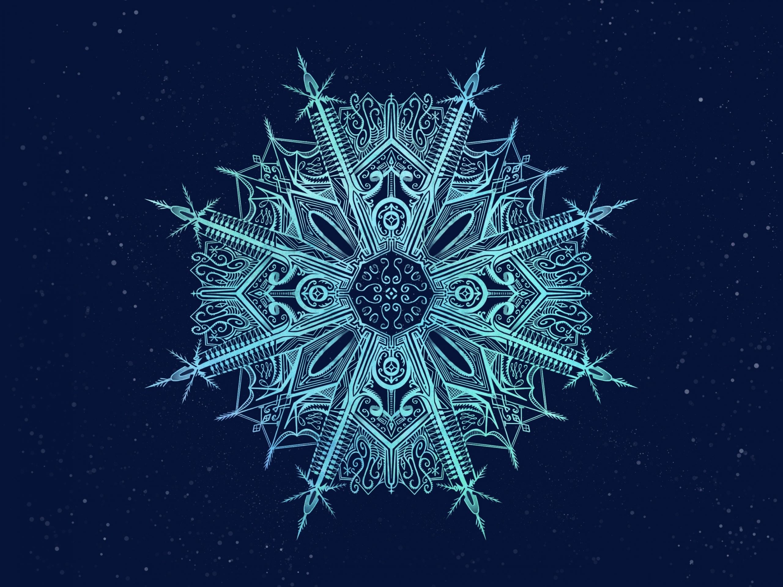 Hand-drawn Snowflake